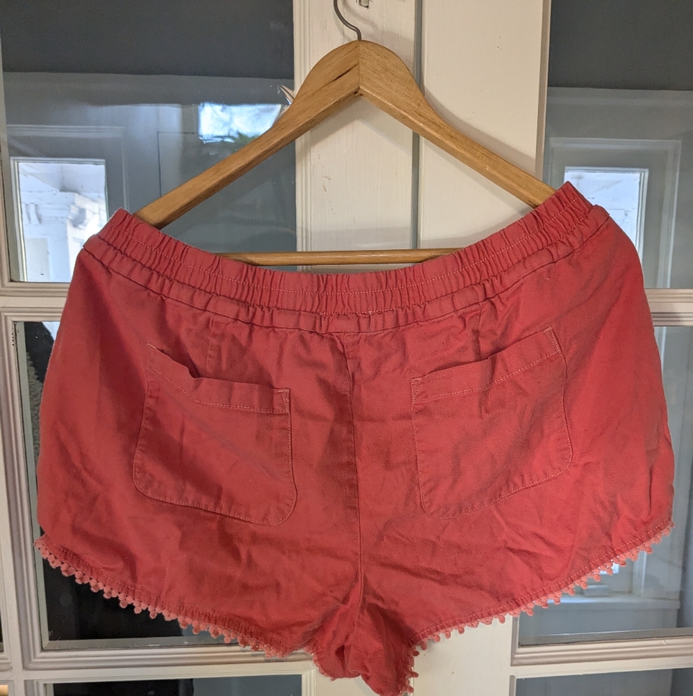 Loft pink orange shorts - Picture 2 of 4